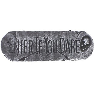 ДЕКОРАТИВНА ТАБЛИЧКА "ENTER IF YOU DARE" (1 шт.)