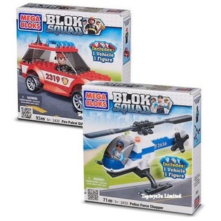 MEGA BLOKS - ПОЖЕЖНИЙ ПОЗАШЛЯХОВИК ТА ПОЛІЦЕЙСЬКИЙ ВЕРТОЛІТ (2 шт.)