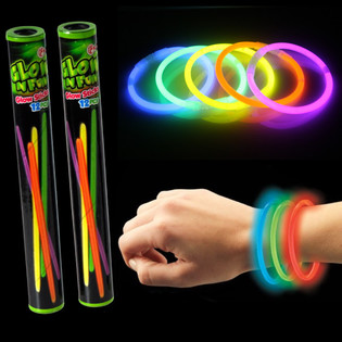 12 шт. Неонові палички Glow Sticks у тубусі (22 тубуси)