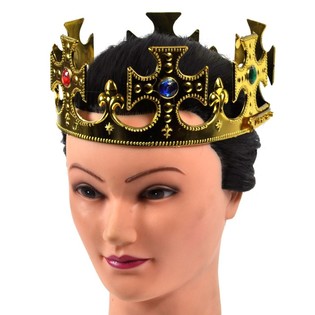 Золотиста корона короля - модель хрест (12 шт.)