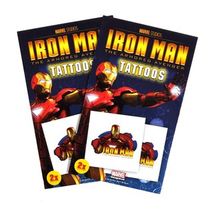 Татуювання Marvel 2 елементи - Модель Iron Man (50 шт.)