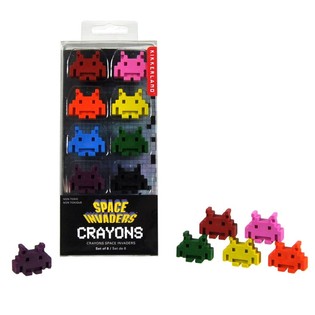 8 ШТУК ВОСКОВІ ОЛІВЦІ SPACE INVADERS У КОРОБЦІ (12 шт.)