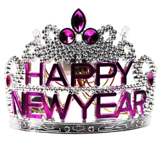 Корона HAPPY NEW YEAR з підсвіткою (10 шт.)