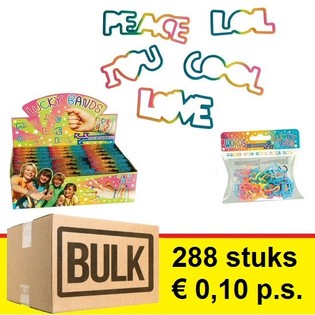 ***ОПТОВА ПРОПОЗИЦІЯ*** ДИТЯЧІ БРАСЛЕТИ LUCKY BANDS - МОДЕЛЬ: СЛОВА (288 шт.)