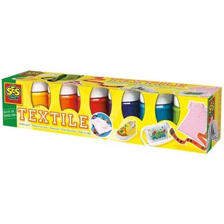 Фарби для текстилю SES Trendy - 6 кольорів (1 шт.)