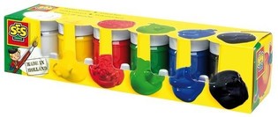 Гуаш SES Creative Basic, 6х50 мл (6 кольорів) (1 шт.)