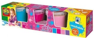 Ses Пальчикові Фарби Girly, Набір 4x150мл (1 шт.)