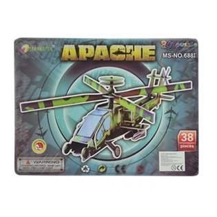 Великий 3D-пазл &ndash; Гелікоптер Apache (3 шт.)