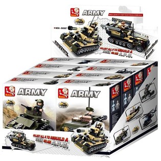 Військовий танк або БТР Sluban APC 8-в-1 M38-B0587 (1 дисплей / 8 шт.)