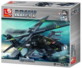 Бойовий вертоліт Sluban Apache M38-B0511 (1 шт.)