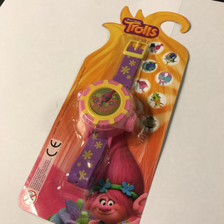 ГОДИННИК-ПРОЕКТОР TROLLS НА КАРТІ (12 шт.)