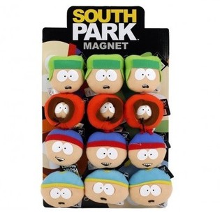 ПЛЮШЕВІ МАГНІТИ SOUTH PARK, 7CM, НА ДИСПЛЕЇ (12 шт.)