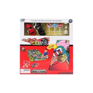 НАБІР МАШИНОК DIE CAST З ІГРОВИМ КИЛИМКОМ (6 шт.)