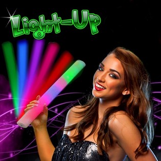 LED Палички з Піни - Багатоколірні у Дисплеї (24 шт.)