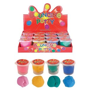Стрибучий пластилін Bouncing Putty в дисплеї (12 шт.)