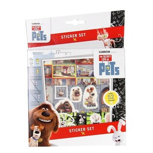 Набір наклейок SECRET LIFE OF PETS 52 елементи (12 шт.)