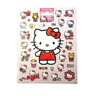 Великі аркуші наклейок Hello Kitty, 20x16 см (10 шт.)