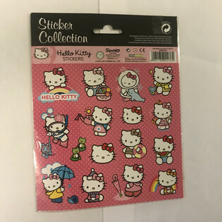 ВЕЛИКІ АРКУШІ НАКЛЕЙОК HELLO KITTY, 20x16 см (10 шт.)