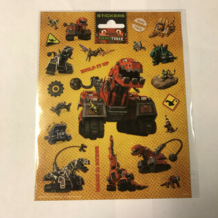 Великі аркуші наклейок Dinotrux, 20x16 см. (10 шт.)