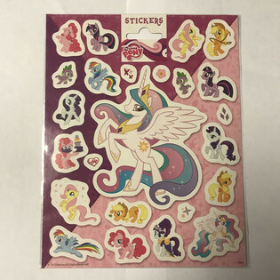 Великі аркуші наклейок My Little Pony, 20x16 см (10 шт.)