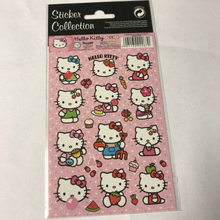 НАКЛЕЙКИ: HELLO KITTY, Розмір 20 x 10 см (10 шт.)