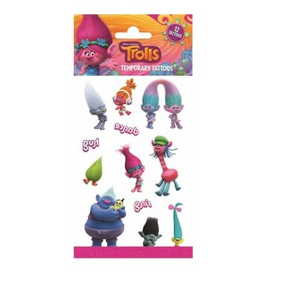 Тимчасові Татуювання Trolls - 20 x 10 см (10 шт.)