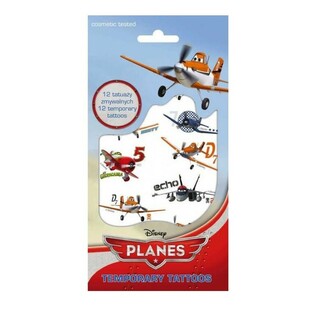ТАТУЮВАННЯ – ТИМЧАСОВІ ТАТУ DISNEY PLANES (ЛІТАЧКИ), Розм. 20 х 10 см (10 шт.)