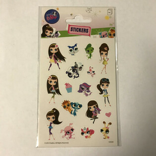 Аркуш наліпок LITTLE PETSHOP, 16 x 9 см (10 шт.)