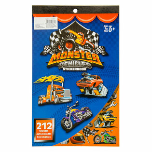 Книга наклейок Monster Truck 212 деталей (12 шт.)