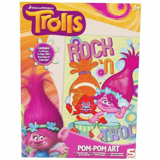 TROLLS СТВОРИ СВІЙ ВЛАСНИЙ ВИТВІР МИСТЕЦТВА З ПОМПОНАМИ (48 шт.)