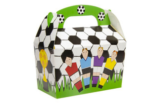КОРОБОЧКА ДЛЯ ЧАСТУВАНЬ ФУТБОЛ 12x12.5x6 см (12 шт.)