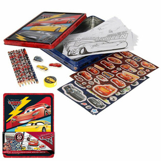 Творчий набір DISNEY CARS 3D у металевій коробці (12 шт.)