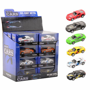 МОДЕЛІ МАШИН DIE CAST SUPER SPORT, МАСШТАБ 1:43 У ДИСПЛЕЇ (24 шт.)