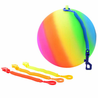 РАЙДУЖНИЙ М'ЯЧ З МОТУЗКОЮ / BUNGEE BALL Ø23 См (36 шт.)