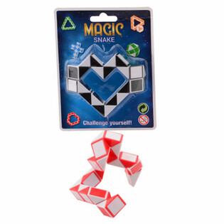 MAGIC SNAKE - 3D ПАЗЛ-ЗМІЙКА НА КАРТІ (24 шт.)