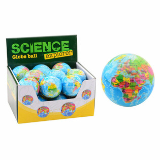 SCIENCE EXPLORER - Пінний м'яч Глобус &Oslash;6 см (18 штук у дисплеї)
