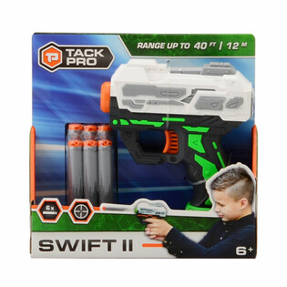 Пістолет з м'якими кулями Tack Pro Swift II та 6 дротиків