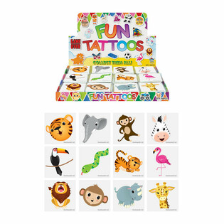 FUN TATTOO'S - ТВАРИНИ ДЖУНГЛІВ - ДИСПЛЕЙ (48x12 штук)