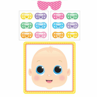 ГРА ДЛЯ BABY SHOWER - STICK THE DUMMY (12 штук)