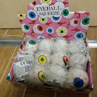Антистрес-м'яч Око Squeeze Eyeball у дисплеї (12 шт.)