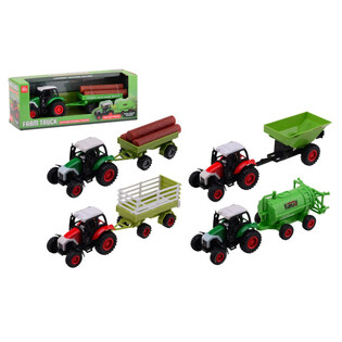 FARM MASTER - ІГРОВИЙ НАБІР ТРАКТОРІВ DIE-CAST - МІКС (12 шт.)