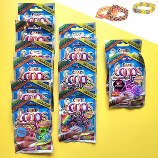 CRAZE LOOPS LOOM - СЮРПРИЗ-ПАКЕТИ - В ДИСПЛЕЇ (12 штук)