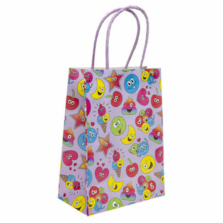 Паперові подарункові пакети Smiley - 16x9x22 см (12 штук)
