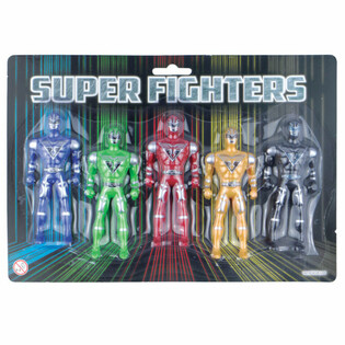 SUPER FIGHTERS - 5 Ігрових Фігурок на Карті (6 шт.)