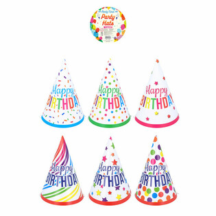 Святкові ковпаки 'Happy Birthday' (120 шт.)
