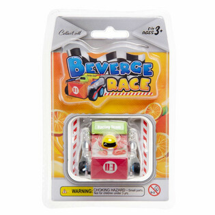 Г&Omicron;НОЧНИЙ АВТОМОБІЛЬ PULLBACK - BEVERAGE RACE CAR (12 Штук)