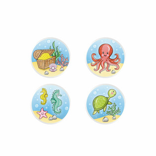 МІКС SEA LIFE / МОРСЬКІ МЕШКАНЦІ - М'ЯЧІ-ПРИГУНИ &Oslash;3.3 см (100 шт.)