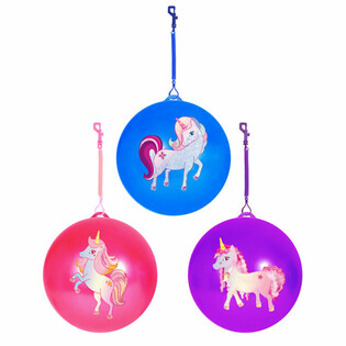 UNICORN / М'яч Єдиноріг з мотузкою / Bungee Ball &Oslash;23 см (24 шт.)