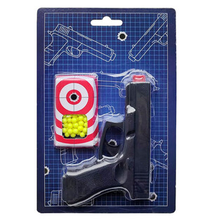 Іграшковий пістолет BB GUN 13см [ до 0.08Дж ] (6 шт.)