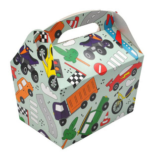 ДИТЯЧА КОРОБКА ДЛЯ МЕНЮ: ТРАНСПОРТ - Розм. 18.5x12x19 СМ - FOODBOX - KIDSBOX (24 шт.)
